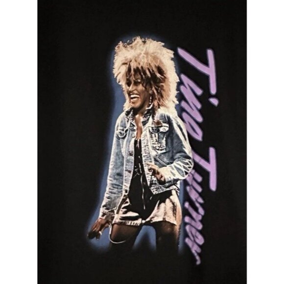 Vintage Tina Turner Simply The Best  Black T-shirt Large L concert 90s 90s y2k - Picture 3 of 10